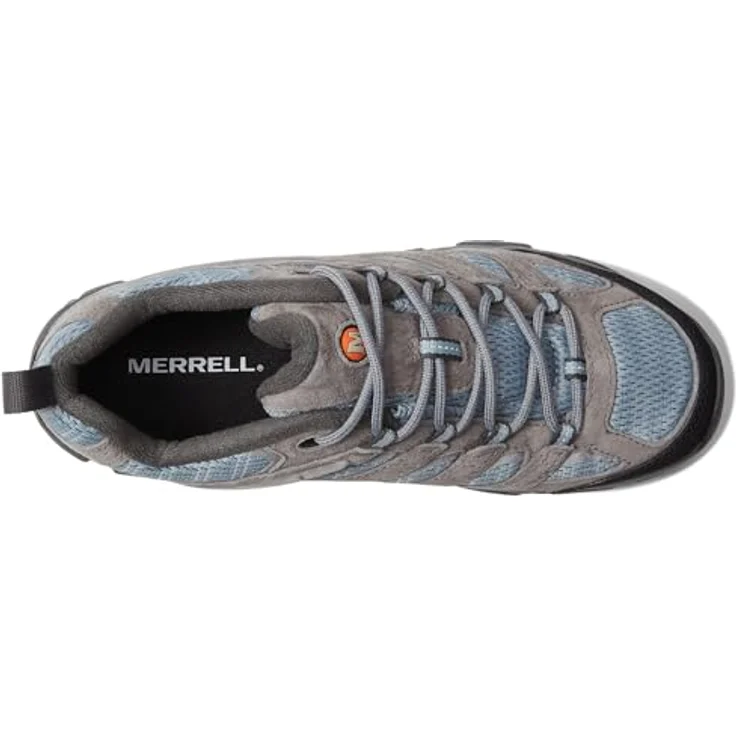 Merrell Moab 3, Wanderschuhe für Damen, grau, EU 38 1/2, Obermaterial aus Leder und Mesh, griffige Vibram® TC5+ Gummi-Sohle, Schnürverschluss für individuellen Sitz. – Bild 2