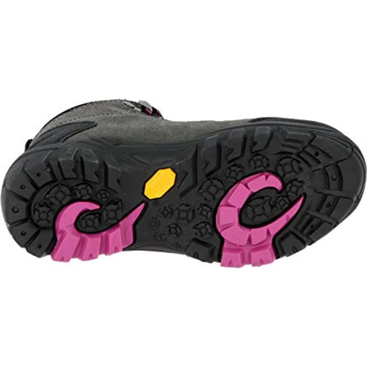 Brütting Mädchen Wanderschuhe Stiefel aus Veloursleder, grau, Größe 31 mit Schnürverschluss und 2 cm Blockabsatz – Bild 6