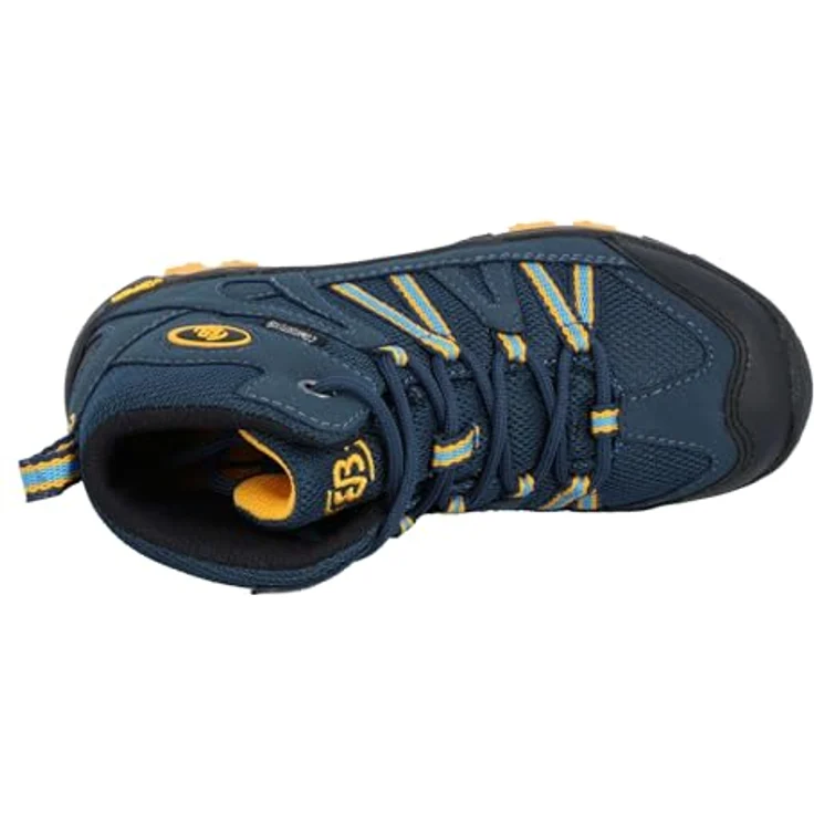 Brütting Ohio High, Jungen Wanderschuhe mit regulierbarer Schnürung und rutschfester Vibram-Laufsohle, Blau – Bild 5
