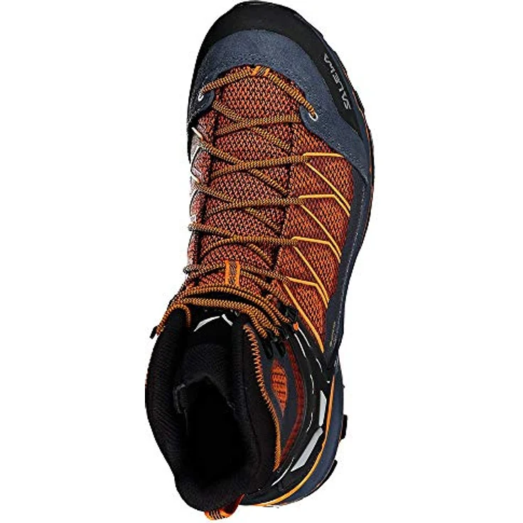 Salewa Mtn Trainer Lite Mid GTX, wasserdichter Herren Wanderschuh mit GORE-TEX® Futter, orange/schwarz, für Trekking und technische Wanderungen – Bild 4