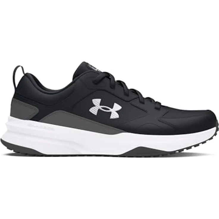 Under Armour Charged Edge Fitnessschuhe Herren, atmungsaktive Laufschuhe mit UA Charged Dämpfung, Schwarz/Grau/Schwarz, Schuhgröße 47.5 EU – Bild 1