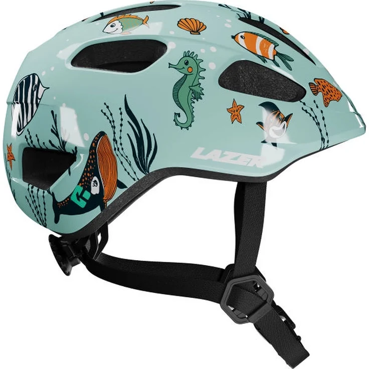 Lazer Pnut 2.0 KinetiCore, Kinder-Fahrradhelm mit Schläfenschutz, Sealife – Bild 1