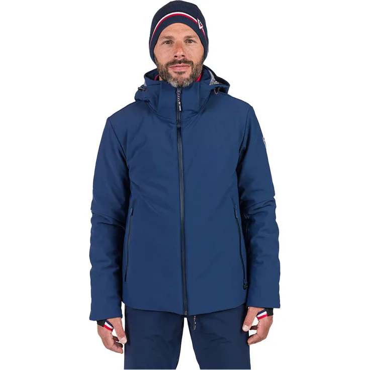 Rossignol Cieloalto Skijacke, technische Softshell mit recycelter Primaloft® Isolation, blau, XL