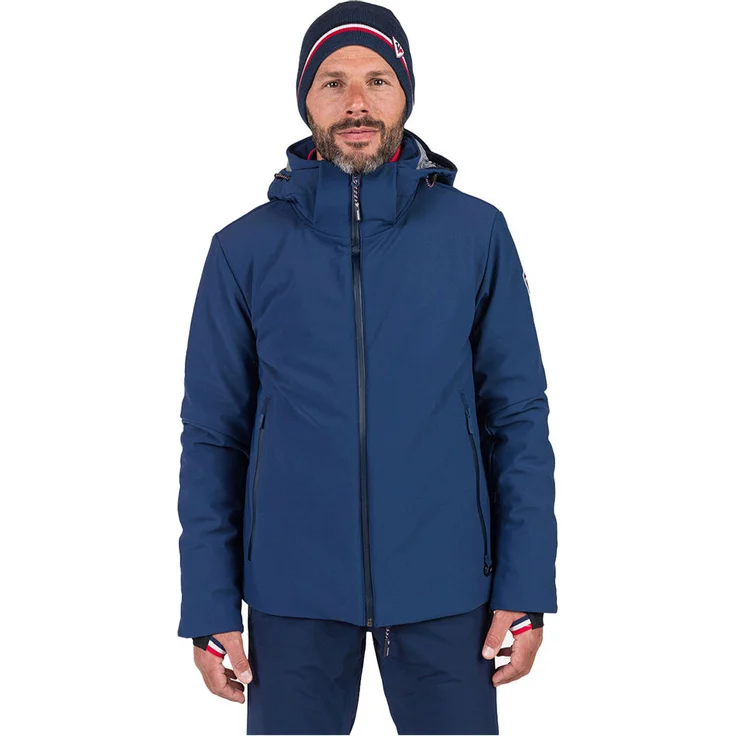 Rossignol Cieloalto Skijacke, technische Softshell mit recycelter Primaloft® Isolation, blau, XL
