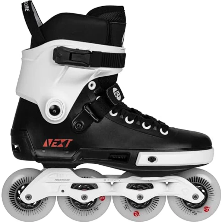 Powerslide NEXT Core Black 80, Inline Skates mit TRINITY 3-Punkt-Befestigung, 80mm Rädern, schwarz – Bild 1