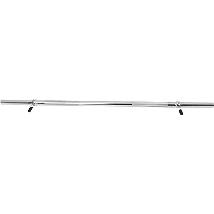 GORILLA SPORTS® Langhantelstange - Ø 30mm, 120 cm / 150 cm / 170 cm länge, mit 2 Federverschlüssen, bis 200kg Belastbar, Chrom - Langhantel, Hantelstange, Hantel, Langhantel-Stange (120 cm) – Bild 3