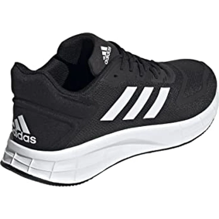 adidas Duramo 10, Herren Laufschuhe mit atmungsaktivem Obermaterial und Lightmotion-Zwischensohle, Schwarz, Größe 44 2/3 – Bild 4