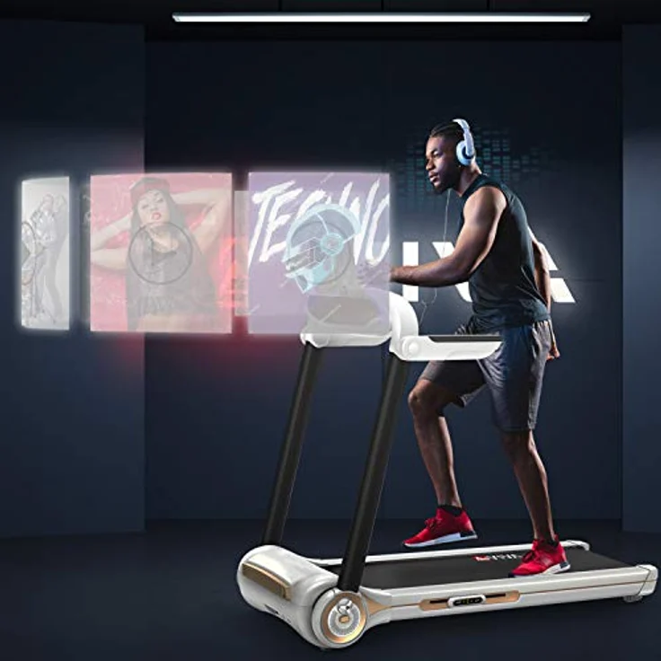 AsVIVA T21 kompakt Laufband I Hochwertiger Heimtrainer I 8-Zonen Dämpfungstechnologie I Fitness-Computer & Soundsystem I inkl. Pulsgurt I Ausdauertraining I Max. Gewichtsbelastung 100 kg – Bild 2