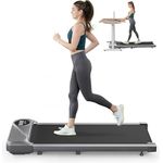 Dripex Walking Pad Laufband für Zuhause 120kg,1-6km/h mit 2.5 PS Motor (Hell Silber)