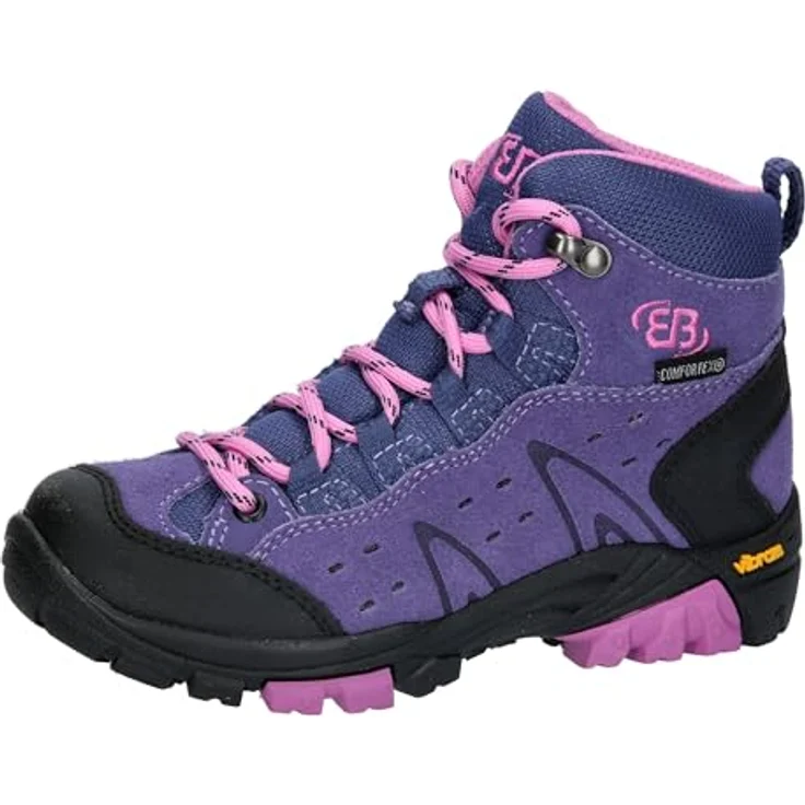 Brütting Mount Bona High, Mädchen Wanderschuhe mit wasserdichter Comfortex-Membran und robuster Gummisohle, Blau, Größe 39 – Bild 1