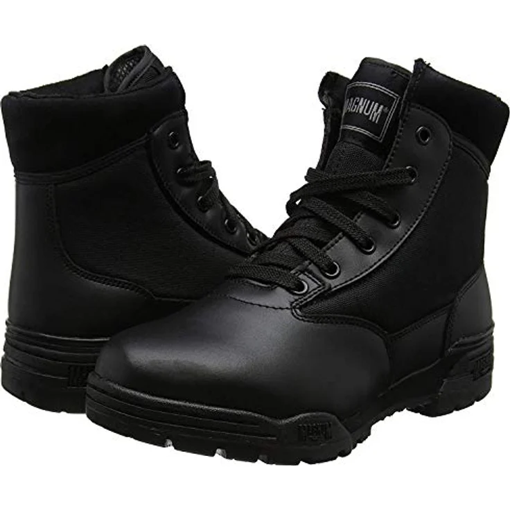 MAGNUM Classic Mid Uniformschuhe Herren, 6“ Einsatzstiefel mit stabiler Leichtstahlplatte, Schwarz, Größe 48 – Bild 5