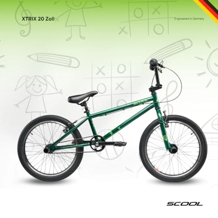 S'cool BMX-Rad XtriX 20, Kinderfahrrad mit 1 Gang, robuster Rahmen, 20 Zoll – Bild 2