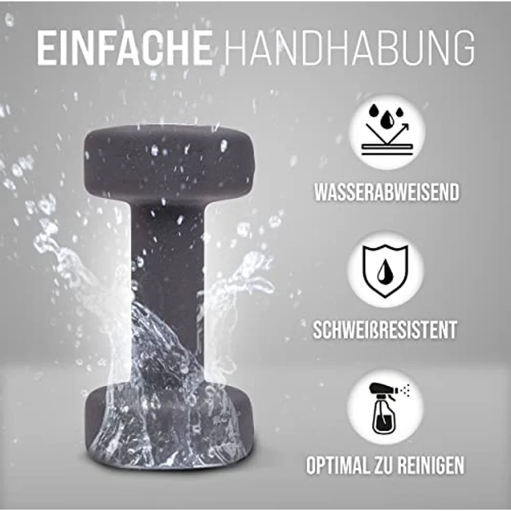 Apollo Hantel Set Kurzhantel | 2 Hanteln | 2x5kg Hantelset | Gewichte für Krafttraining | Kurzhanteln 2er Set | Fitness Hanteln für Frauen & Männer | Dumbbells | Hanteln 5kg | Hantel Gewichte – Bild 4