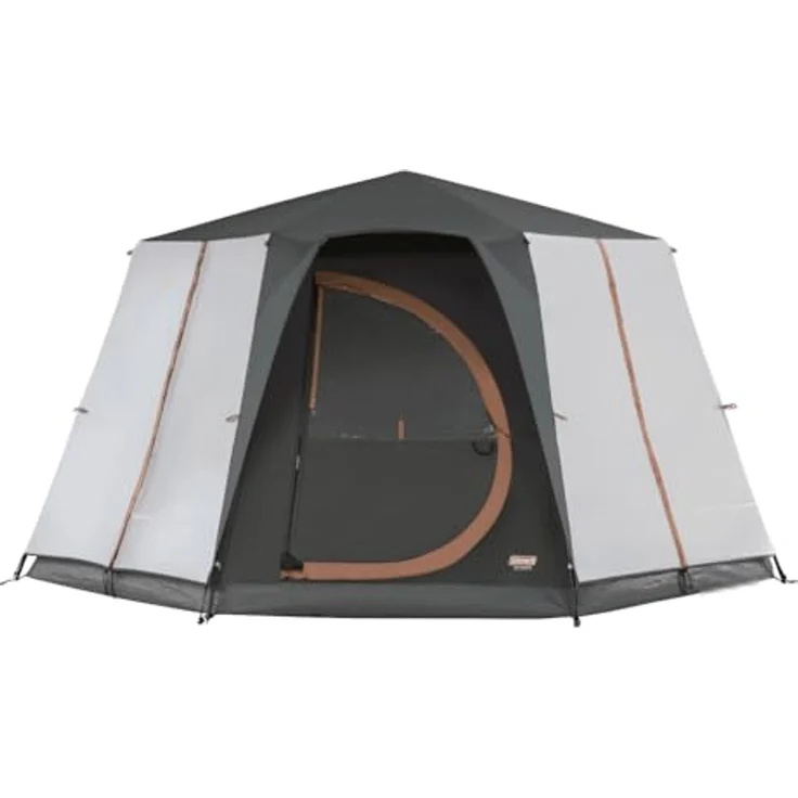 Coleman Octagon 8, Kuppelzelt für 8 Personen, grau, 2000 mm Wassersäule, inklusive Tragetasche – Bild 2