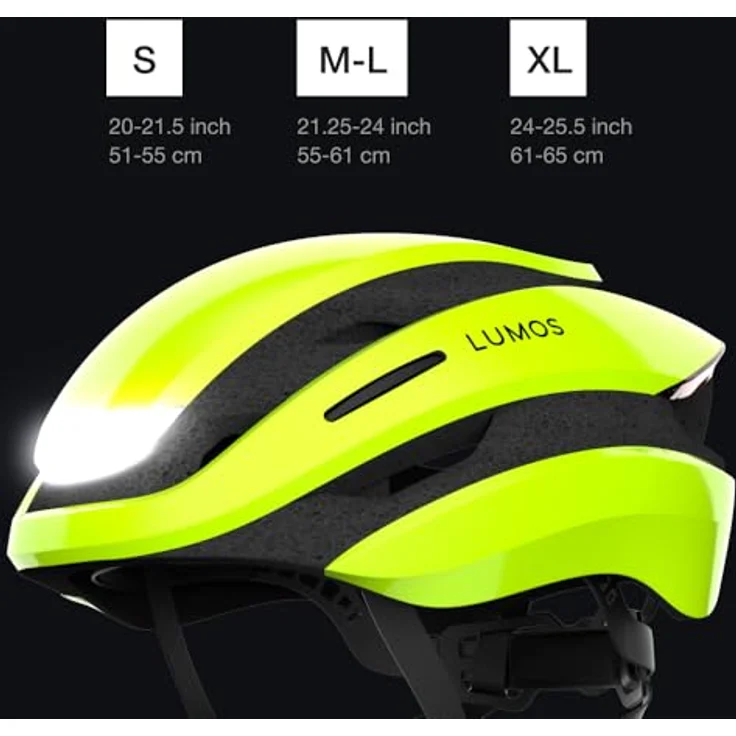 Lumen Labs Lumos Ultra Mips Fahrradhelm, Lime Green S, integrierte Blinker und Beleuchtung, leicht mit 370 g, USB-C Aufladung – Bild 6