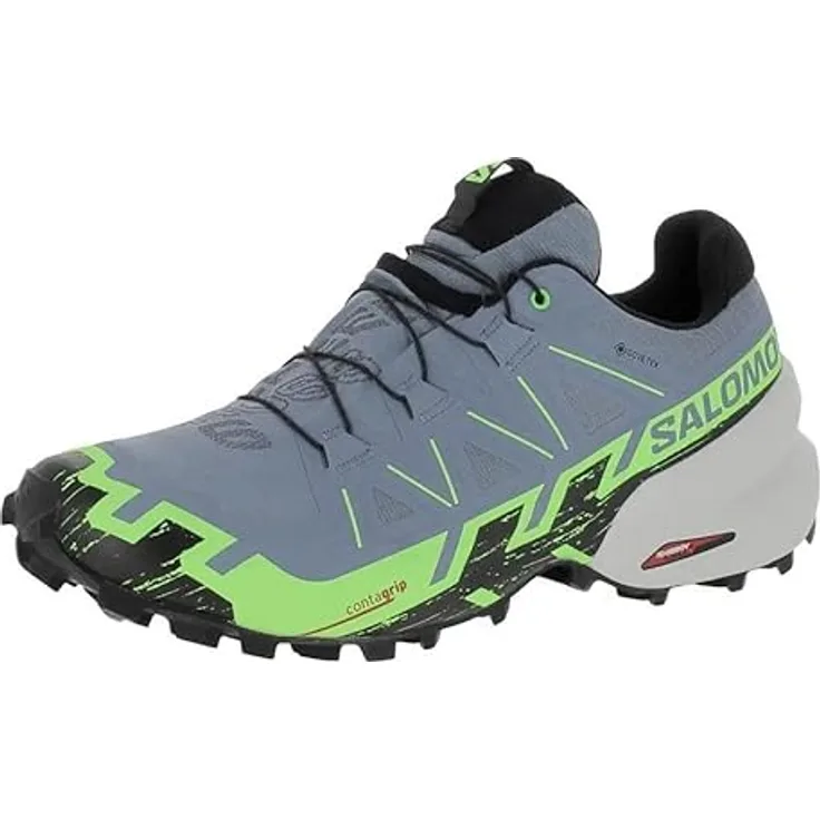 Salomon Speedcross 44 2/3, Laufschuhe mit robustem Mesh-Obermaterial und Schnellschnürung, hellgrau