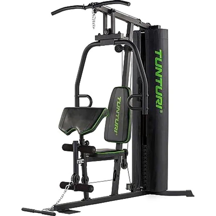 Tunturi Kraftstation HG20, MultiGym mit 12 Gewichten a 5 kg, Gewichtsblock 60 kg,