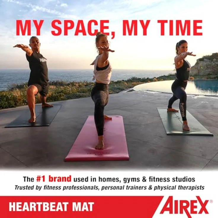 Airex Yoga-Matte Heartbeat, Yogamatte für Yoga- und Functional-Training, warm und rutschhemmend – Bild 5