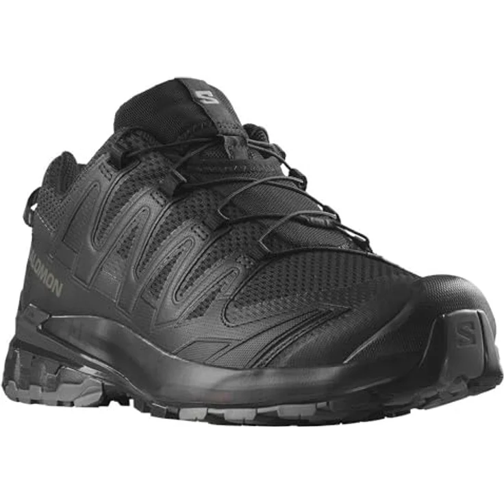 Salomon XA PRO 3D V9 WIDE, Herren Trailrunning-Schuhe mit stabiler Passform und All Terrain Contagrip-Sohle, Schwarz, EU 46 UK 11 – Bild 4
