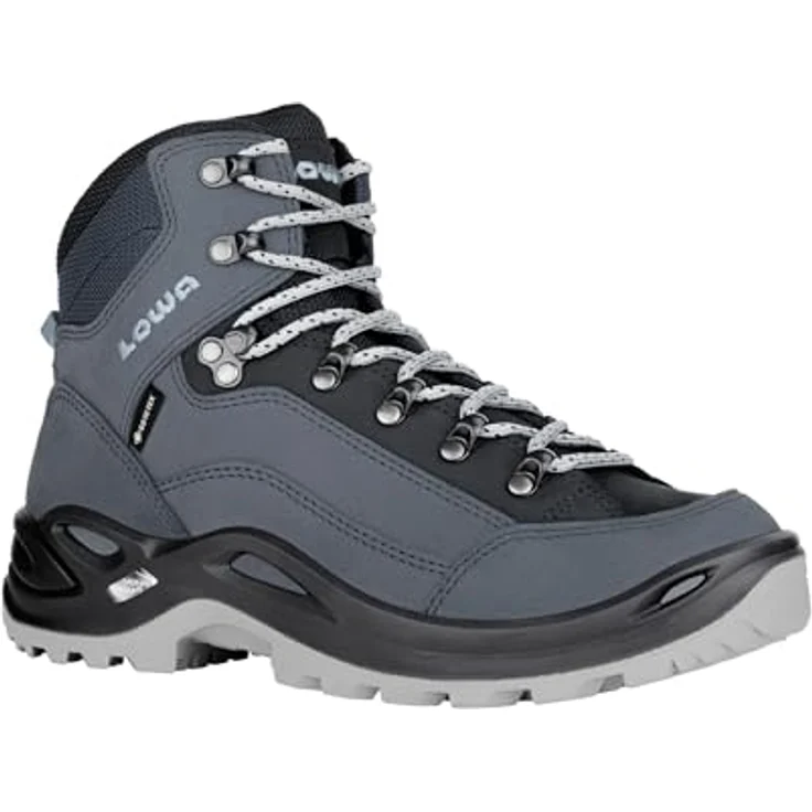 Lowa Renegade Mid GTX, wasserdichter Wanderschuh aus Nubukleder, All-Terrain, smoke blue – Bild 2