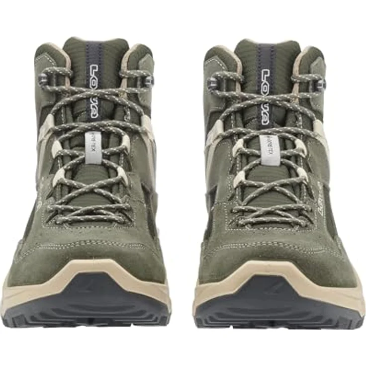 Lowa Ventierra QC GTX, wasserdichter Wanderschuh aus Veloursleder/Textil mit GORE-TEX-Membran, olivgrün/beige – Bild 3