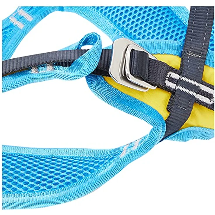 Salewa Kinder Rookie Klettergurt Klettersteiggurt, Blau - Yellow, 415g, Höhe 90cm, Kindergröße, SafX Schnallen, gute Passform – Bild 3