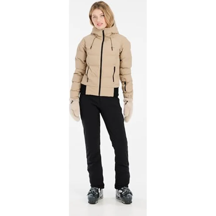 PROTEST PRTALYSUMI Skijacke, beige, Kapuze, Damen, Größe 40 – Bild 3