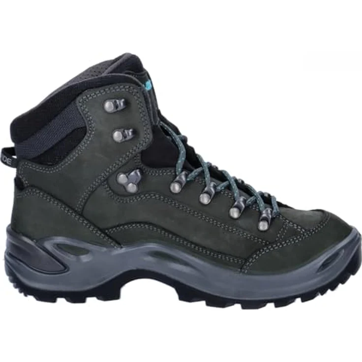 No Name Renegade GTX Mid, Damen Wanderschuhe, atmungsaktive und wasserdichte Schuhe, grau/türkis, UK 6.5 (40) – Bild 8