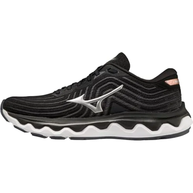 Mizuno Wave Horizon 6 Laufschuhe Damen, MIZUNO ENERZY Dämpfung, Smooth Stretch Woven, Farbe Black