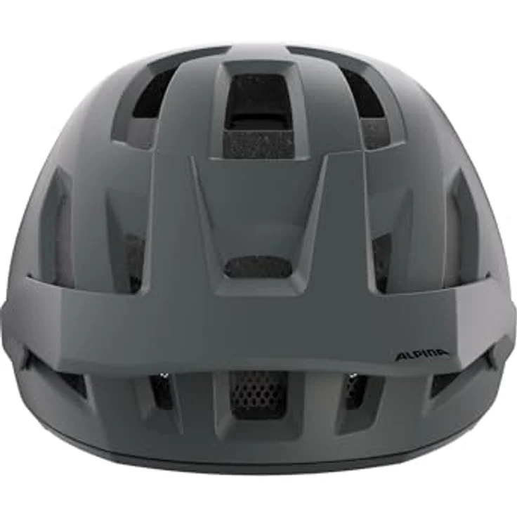 Olympic Sportswear Alpina Taunus, Fahrradhelm mit Microshell-Außenschale, mitternachtsgrau schwarz matt, 52-56 cm – Bild 2