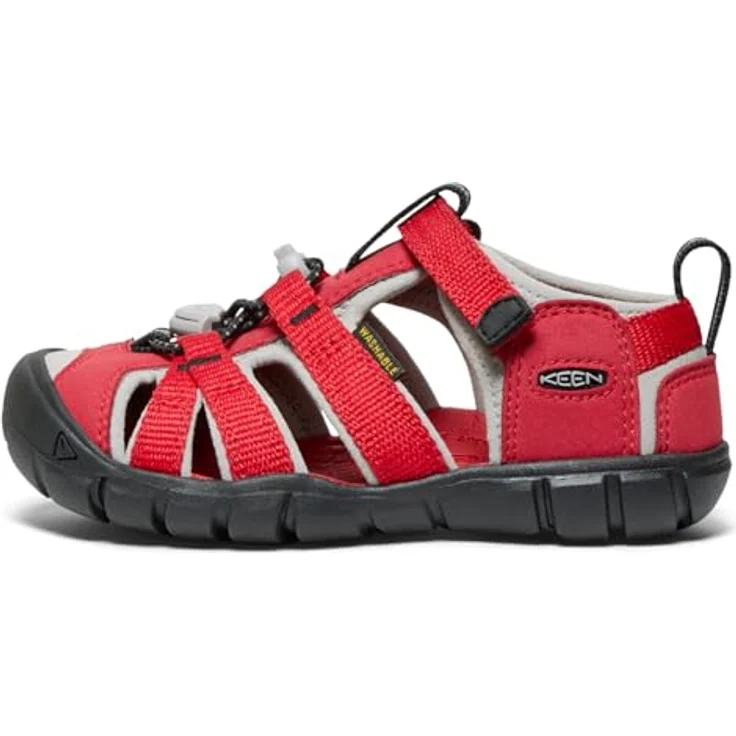 KEEN Seacamp II CNX, Wassersandale mit griffiger Sohle und sicher verstaubaren Schnürsenkeln, rot 25 – Bild 3