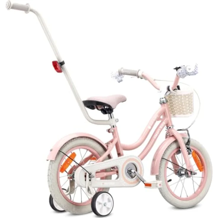 Sun Baby Silver Moon 14 Zoll Kinderfahrrad mit Schubstange, rosa, für Kinder bis 50 kg – Bild 8