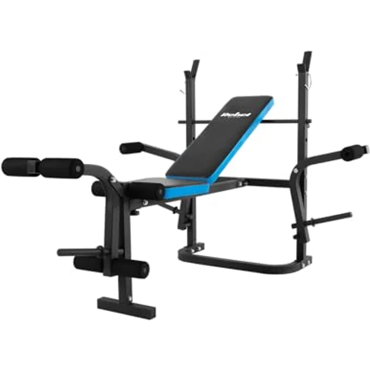Rebel ACTIVE Verstellbare Trainingsbank bis 220 kg, Schwarz, Multifunktionales Fitnessgerät mit verstellbaren Funktionen für individuelles Training – Bild 2