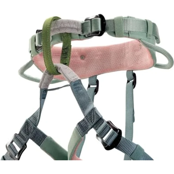 PETZL Macchu Kinder Sportklettergurt, verstellbar, CE-zertifiziert, jadegreen, aus 100 % recyceltem Polyester – Bild 3