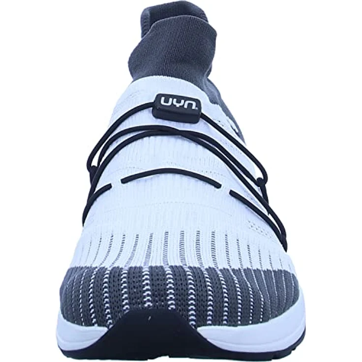 UYN Free Flow Tune Slip-on Sneaker, Damen Laufschuhe mit Merinowolle und hoch atmungsaktivem Knit-Gewebe, white/grey, Größe 38 – Bild 3