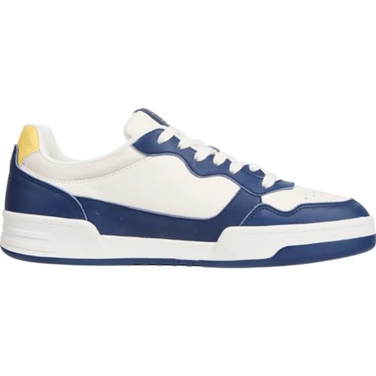 TOMMY HILFIGER Tjm Cupsole Leather Ess Herren Sneakers, Blau, Größe 45 – Bild 12