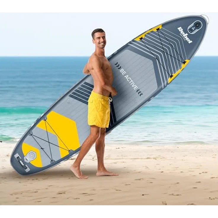 Rebel Stand Up Paddle, SUP Board mit stabiler Bauweise, blau – Bild 12