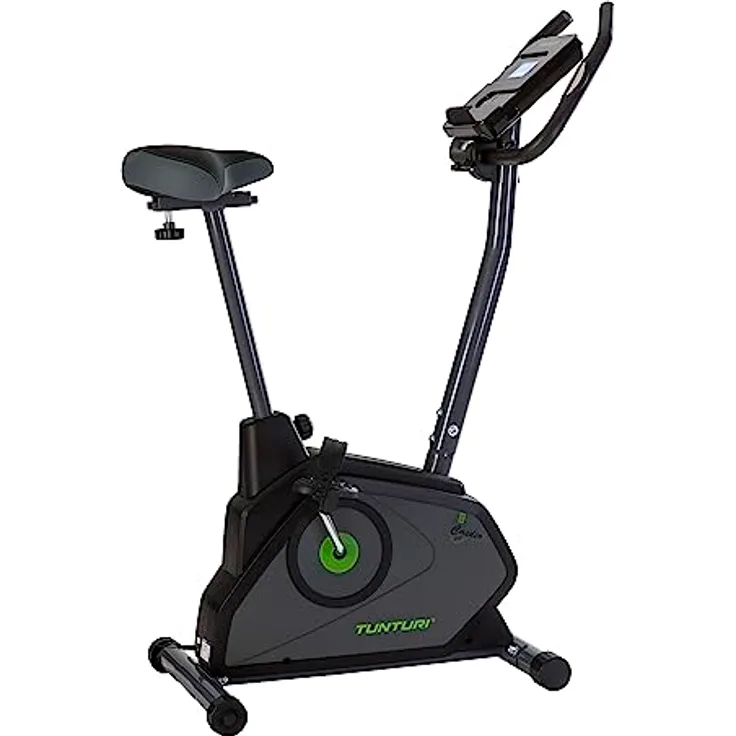Tunturi Cardio Fit E30 Ergometer Heimtrainer - Fahrradtrainer - Fitnessfahrrad -Fahrradergometer - Hometrainer mit Handpulssensoren + Tablethalterung - Magnetbremssystem und LCD-Bildschirmanzeige