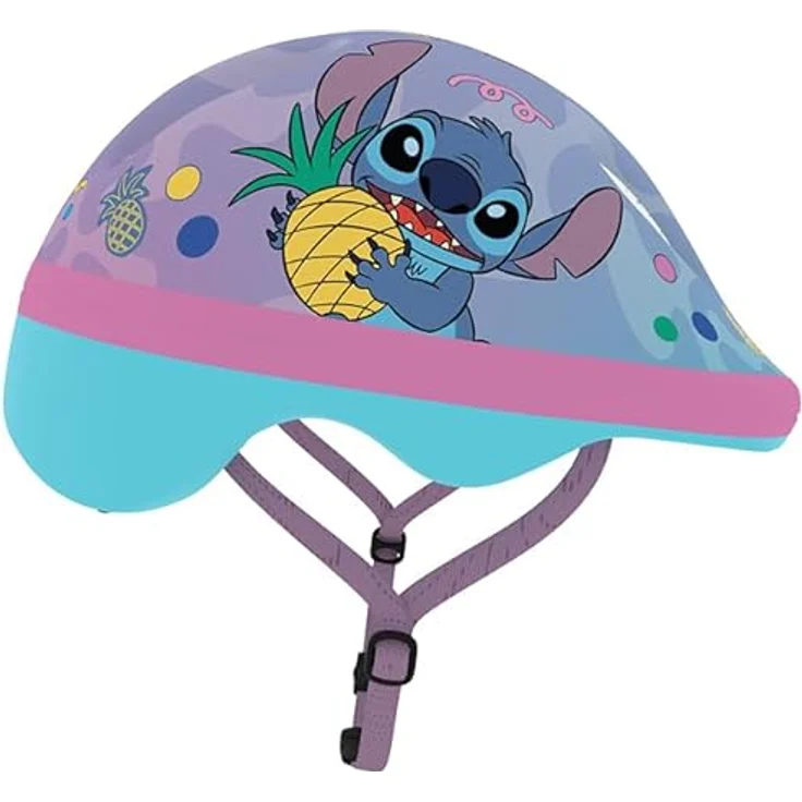 Seven Polska Klein-Kind Fahrradhelm "Stitch" XS 44-48cm, Disney Design, leicht und atmungsaktiv – Bild 6