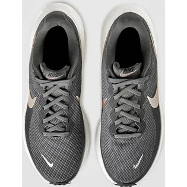 Nike Revolution 8 Damen Laufschuhe, atmungsaktive Synthetik-Sneaker mit starker Dämpfung, orange – Bild 5