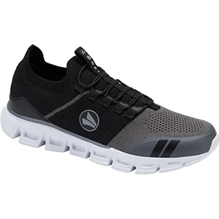 Jako Premium Knit Sneaker, antimikrobielle Ortholite-Einlagen, ShockAbsorb EVA-Zwischensohle, atmungsaktives AirFlow Mesh, Charcoal – Bild 1
