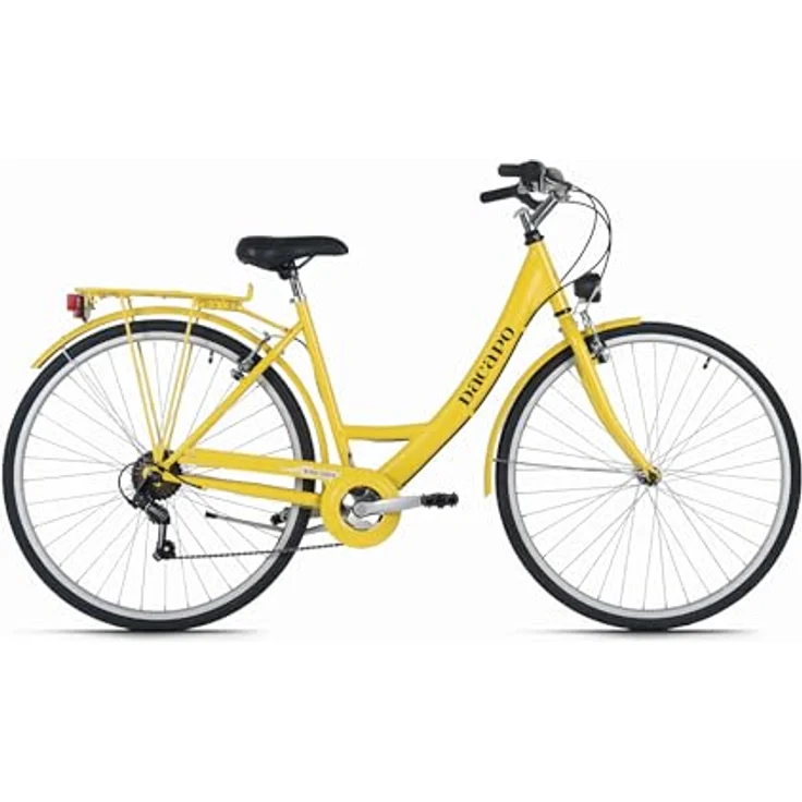 DaCapo Damenfahrrad Toscana 28'', 6 Gänge, RH 48 cm, urbanes Design mit hellen Reifen und StVZO Beleuchtung – Bild 1