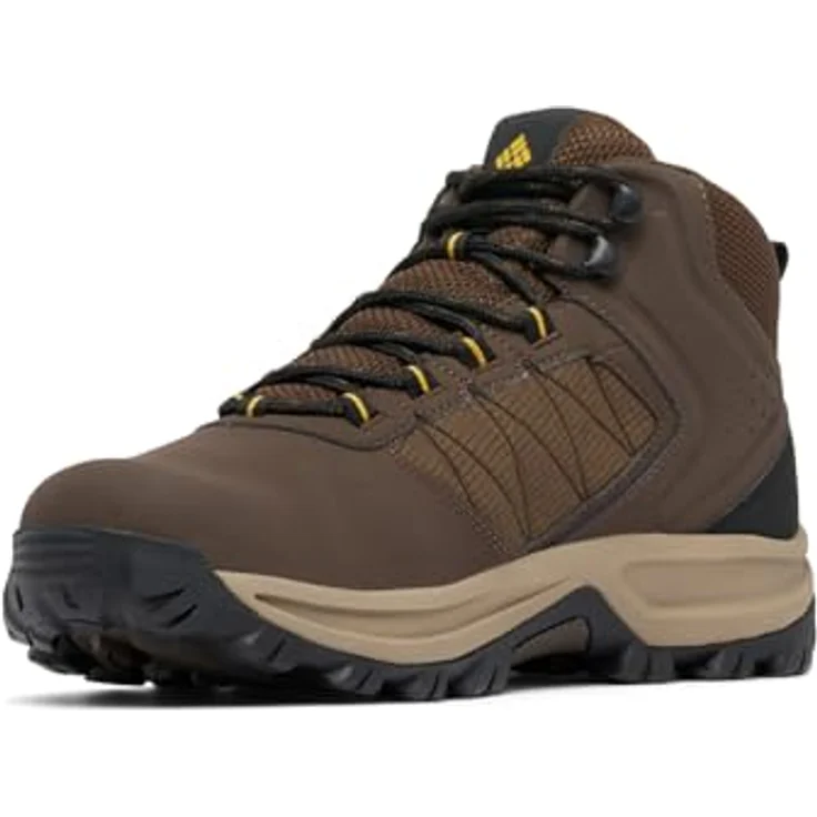 Columbia TRANSVERSE™ HIKE WATERPROOF, Herren Wanderschuhe mit dämpfender Zwischensohle und griffiger Gummi-Außensohle, Braun (43) – Bild 5