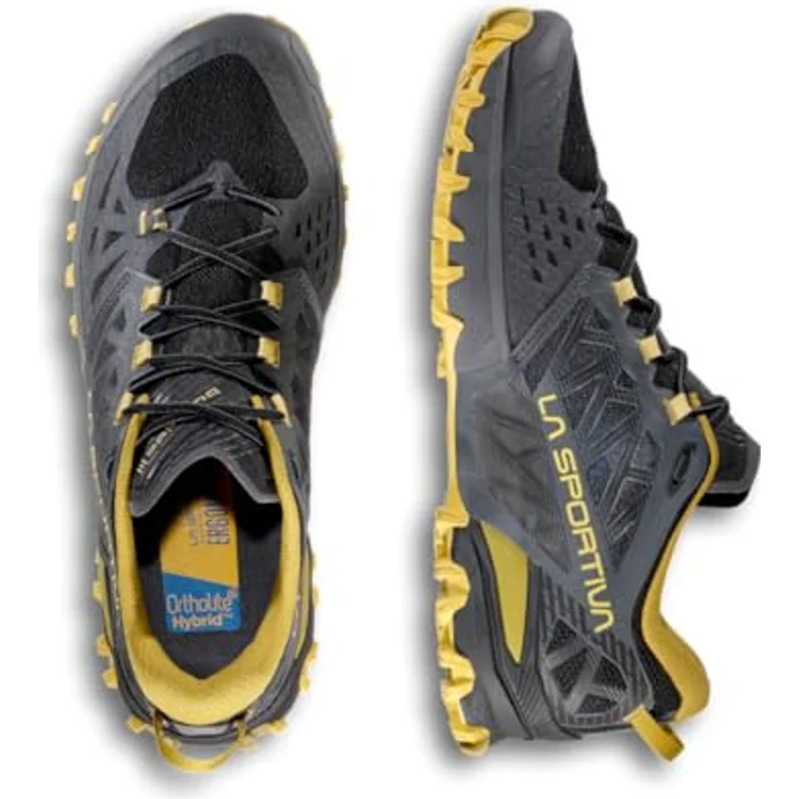 La Sportiva Bushido III, Herren Laufschuhe für Offroad-Gelände, Carbon/Bamboo, Größe 43 – Bild 3