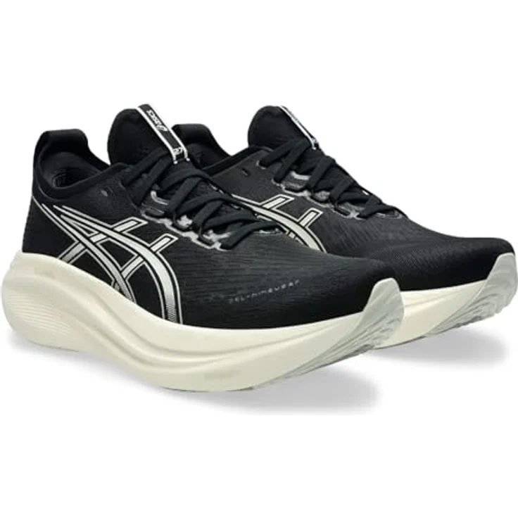 ASICS Performance Gel-Nimbus 27, Herren Laufschuhe mit FlyteFoam-Technologie und Gel-Dämpfung, Schwarz, Größe 46 – Bild 4
