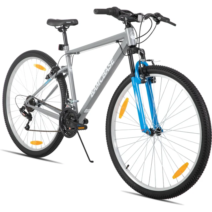 HILAND Mountainbike 29 Zoll, Herren Damen Fahrräder mit 18-Gang-Schaltung, V-Bremsen und stoßdämpfender Federgabel, ideal für Gelände und Stadt