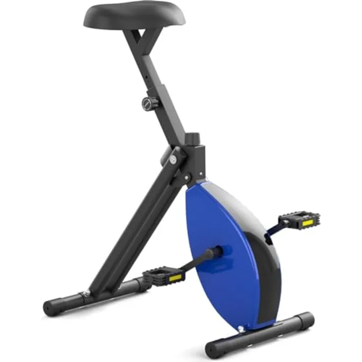 Deskbike Premium Tischfahrrad Blau - Schreibtisch-Fahrrad für Büro und Zuhause - Heimtrainer - Pedaltrainer - Fitnessgerät - max. einstellbare Höhe