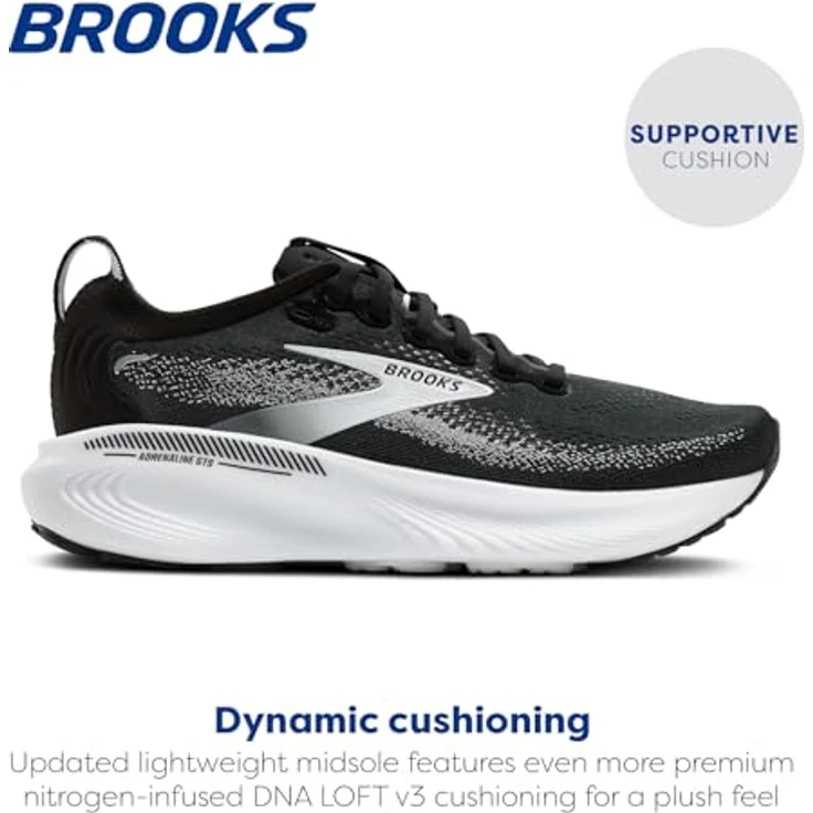 Brooks Adrenaline GTS 25, Herren Laufschuhe mit optimaler Dämpfung und Halt, schwarz – Bild 2