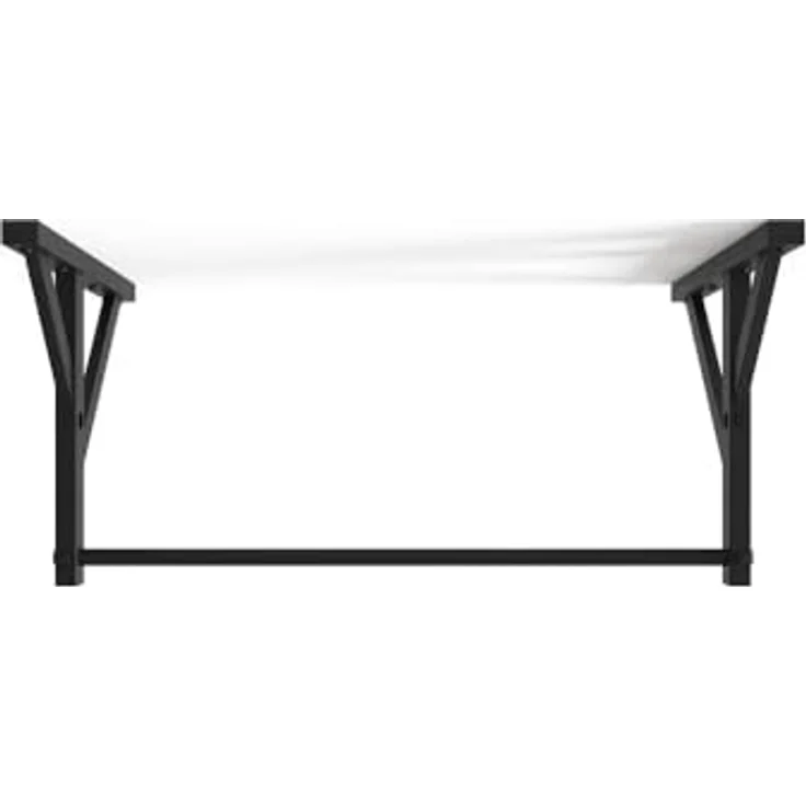 Atletica K3 Klimmzugstange | Wand- oder Deckenmontage | 127 cm breit | Verstellbar | durch Zwei Querstangen gesichert | hohe Belastungsgrenzen möglich | Triple Black Design – Bild 3
