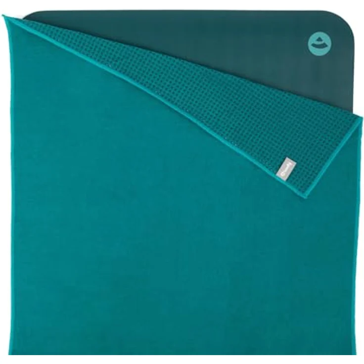 Bodhi GRIP2 Yoga Towel, rutschfestes Mikrofaser-Yoga-Handtuch mit Antirutsch-Noppen, antibakteriell, ideal für Hot Yoga, Jungle Green – Bild 2